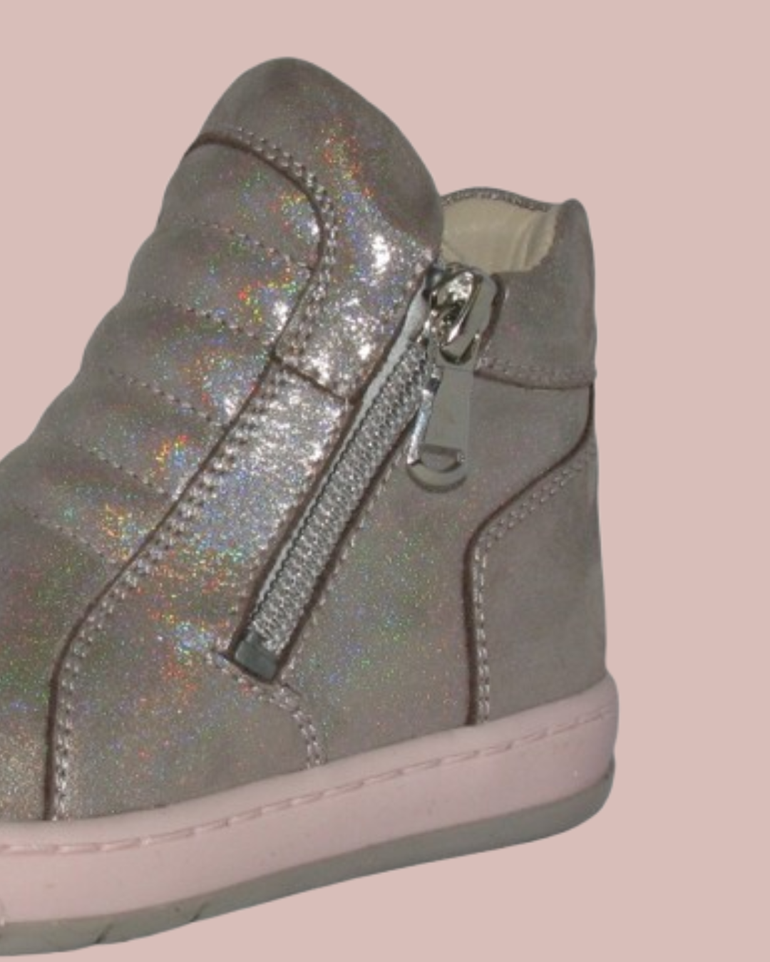 Pantofi de Tranziție – Szamos, cu Fermoar, Silver - imagine 3